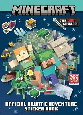 Pre-Owned Minecraft Official Aquatic Adventure Sticker Book (Minecraft) (Paperback) By Stephanie Milton