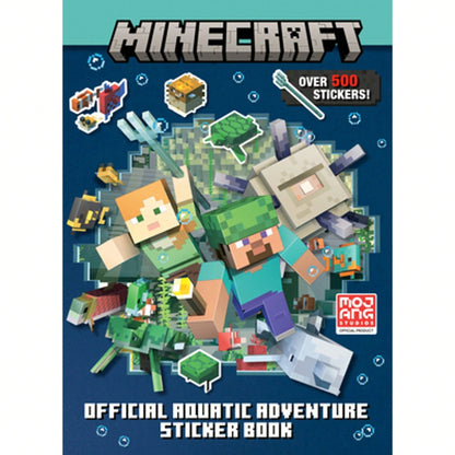 Pre-Owned Minecraft Official Aquatic Adventure Sticker Book (Minecraft) (Paperback) By Stephanie Milton