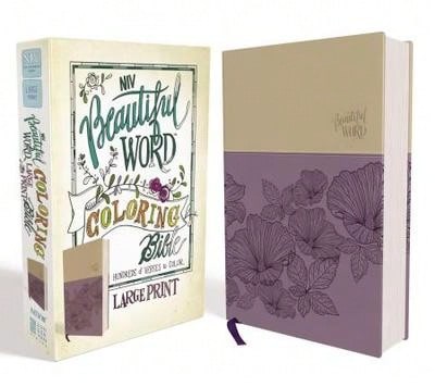 Pre-Owned NIV, Beautiful Word Coloring Bible, Large Print, Imitation Leather, Purple/Tan (Hardcover) By Zondervan