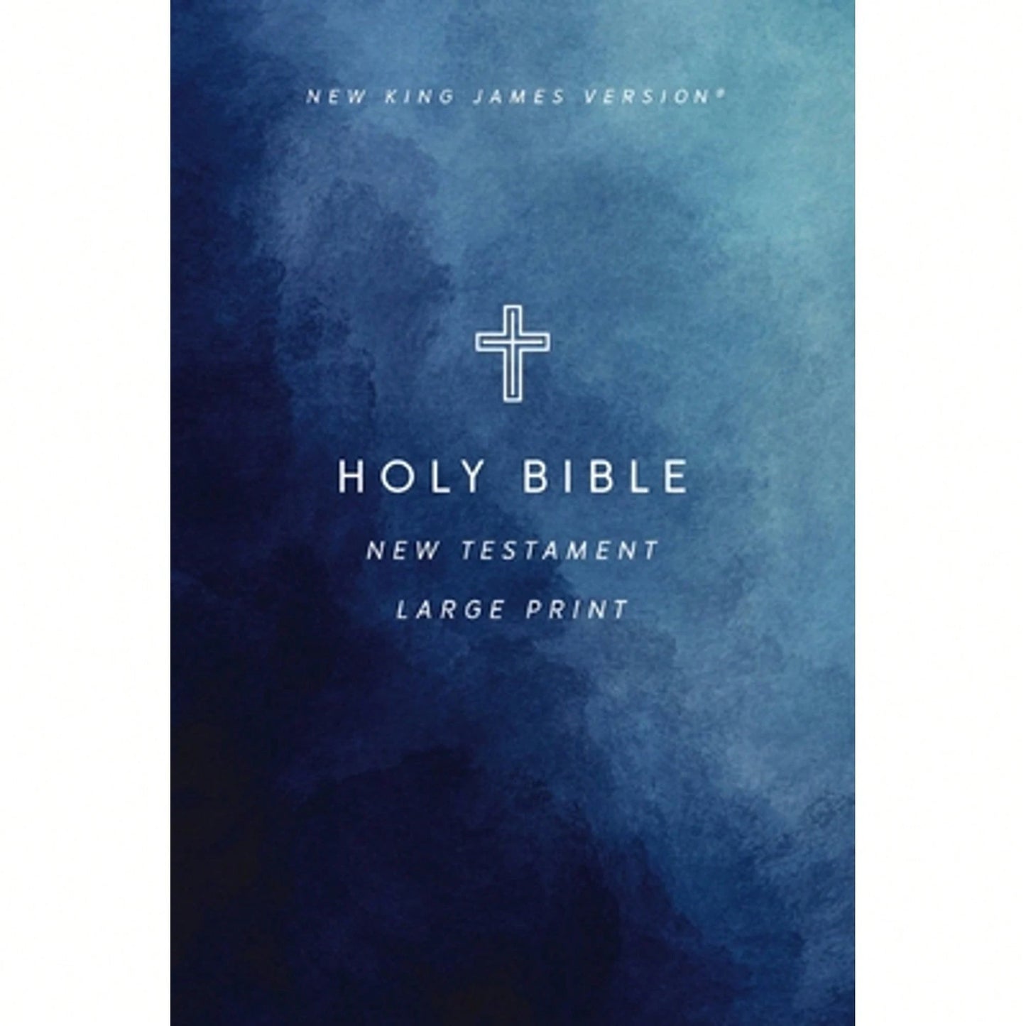 Pre-Owned NKJV Large Print Outreach New Testament Bible, Cross Softcover, Comfort Print (Paperback) By Thomas Nelson