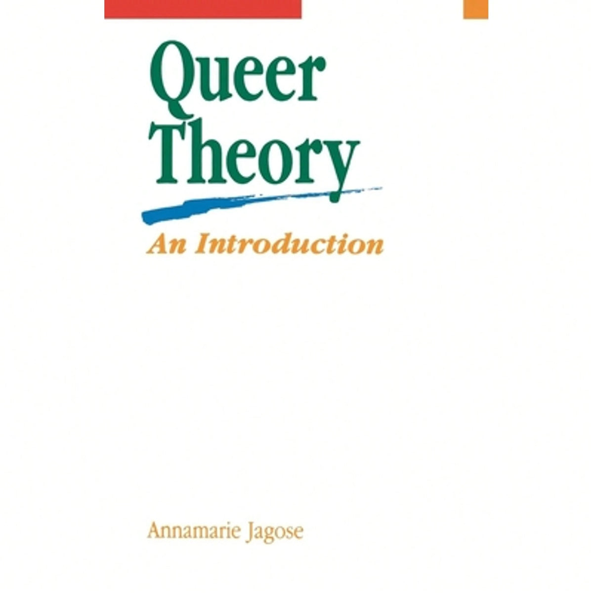 Pre-Owned Queer Theory: An Introduction (Paperback) By Annamarie Jagose