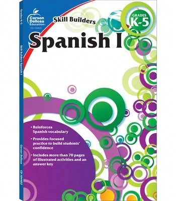 Pre-Owned Spanish I, Grades K- 5 (Skill Builders), Grades K- 5 (Paperback) By Carson Dellosa Education (Compiled By)