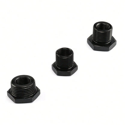 Precision-Cut 3-Pack Oil Filter Thread Adapters, Anti-Corrosion 1/2-28 To 3/4-16/13/16-16/3/4-16, Leak-Proof Engine Oil Filter Connector, Universal Fit