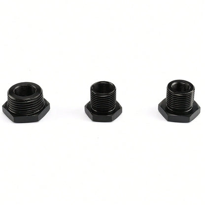Precision-Cut 3-Pack Oil Filter Thread Adapters, Anti-Corrosion 1/2-28 To 3/4-16/13/16-16/3/4-16, Leak-Proof Engine Oil Filter Connector, Universal Fit
