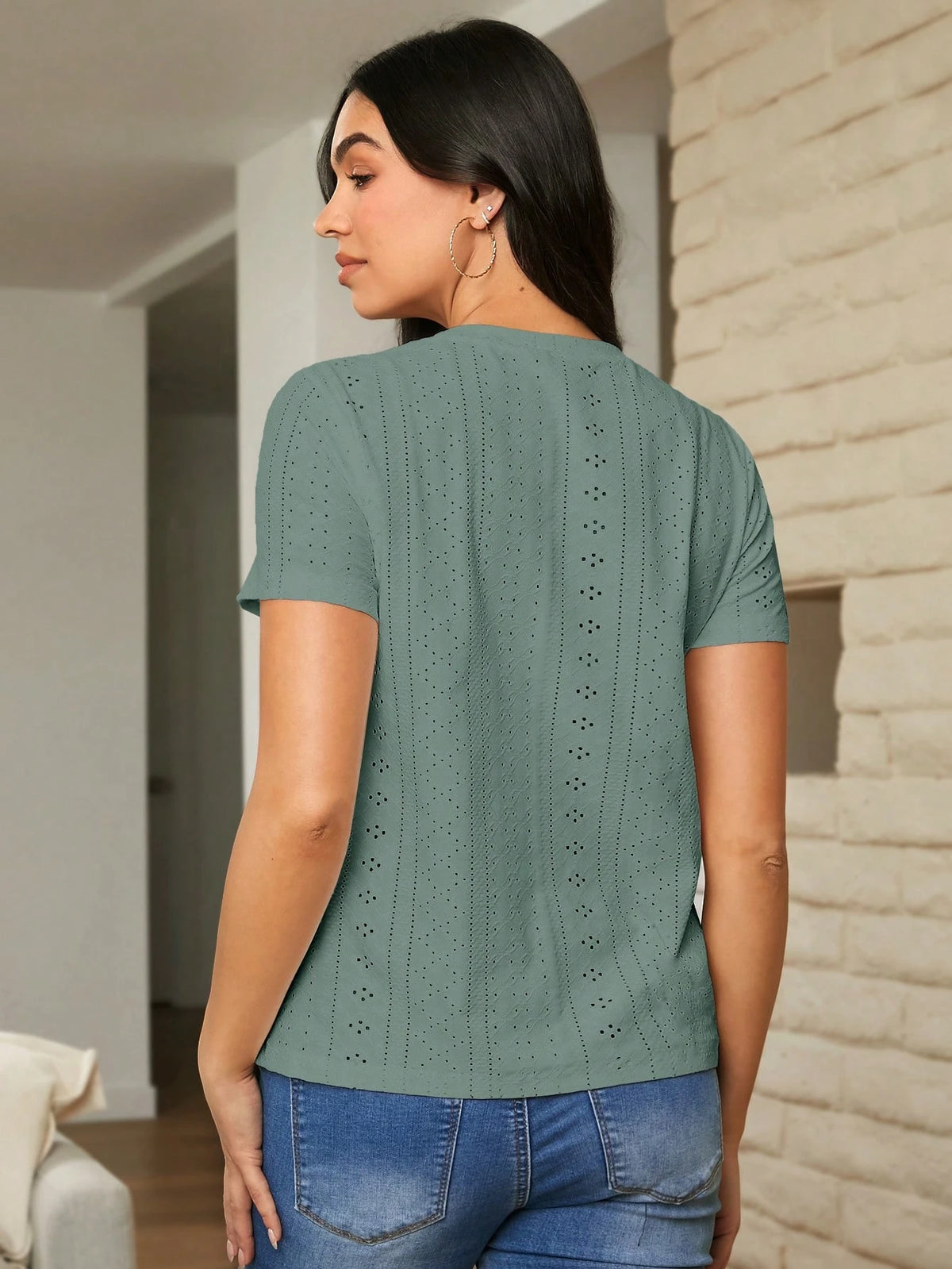 Pregnant Women's Home Nursing Top Simple Round Neck T-Shirt For Maternity World Cup