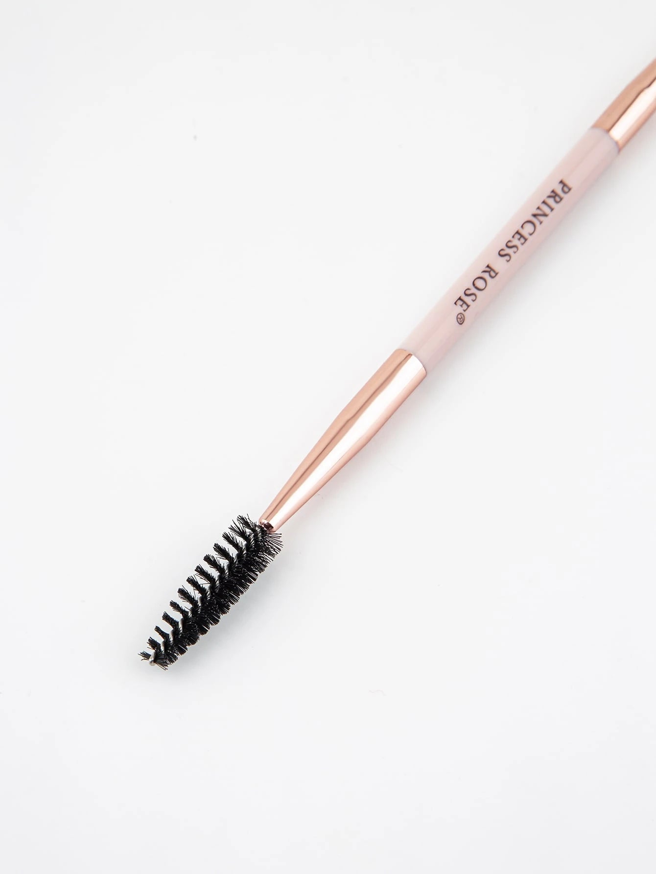 Princess Rose 3pcs Rose Princess Portable Pink Double-Ended Eyebrow Brush, Eyelash Brush, Eye Makeup Brush Set, Soft Bristles With No Skin Irritation, Dual-Ended Design For Convenient Application, Sui