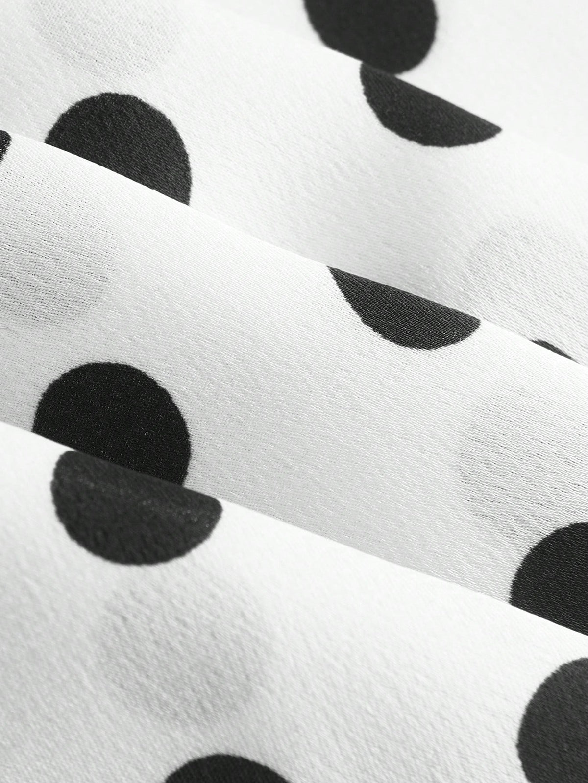 Privé Polka Dot Satin Long Skirt, Minimalist & Fashionable, Suitable For Summer