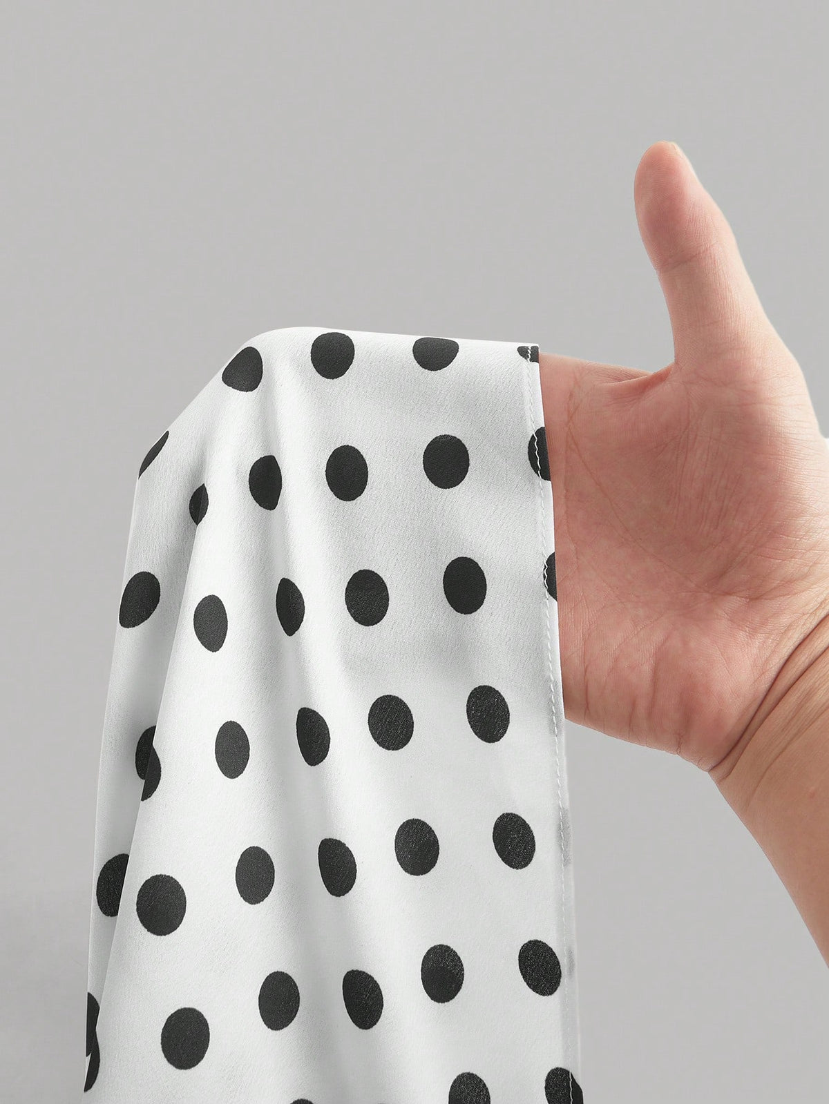 Privé Polka Dot Satin Long Skirt, Minimalist & Fashionable, Suitable For Summer