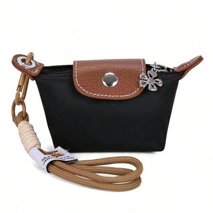 Puffy Nylon Bag Charm, Stylish Mini Keychain, Playful Hanging Decoration For Purses And Backpacks, Bag Hanging Decoration