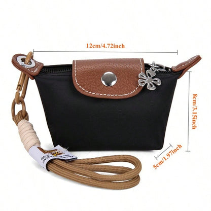Puffy Nylon Bag Charm, Stylish Mini Keychain, Playful Hanging Decoration For Purses And Backpacks, Bag Hanging Decoration