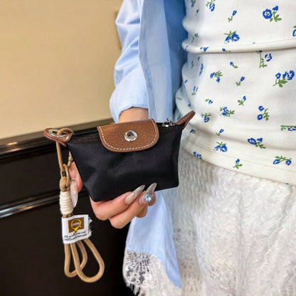 Puffy Nylon Bag Charm, Stylish Mini Keychain, Playful Hanging Decoration For Purses And Backpacks, Bag Hanging Decoration