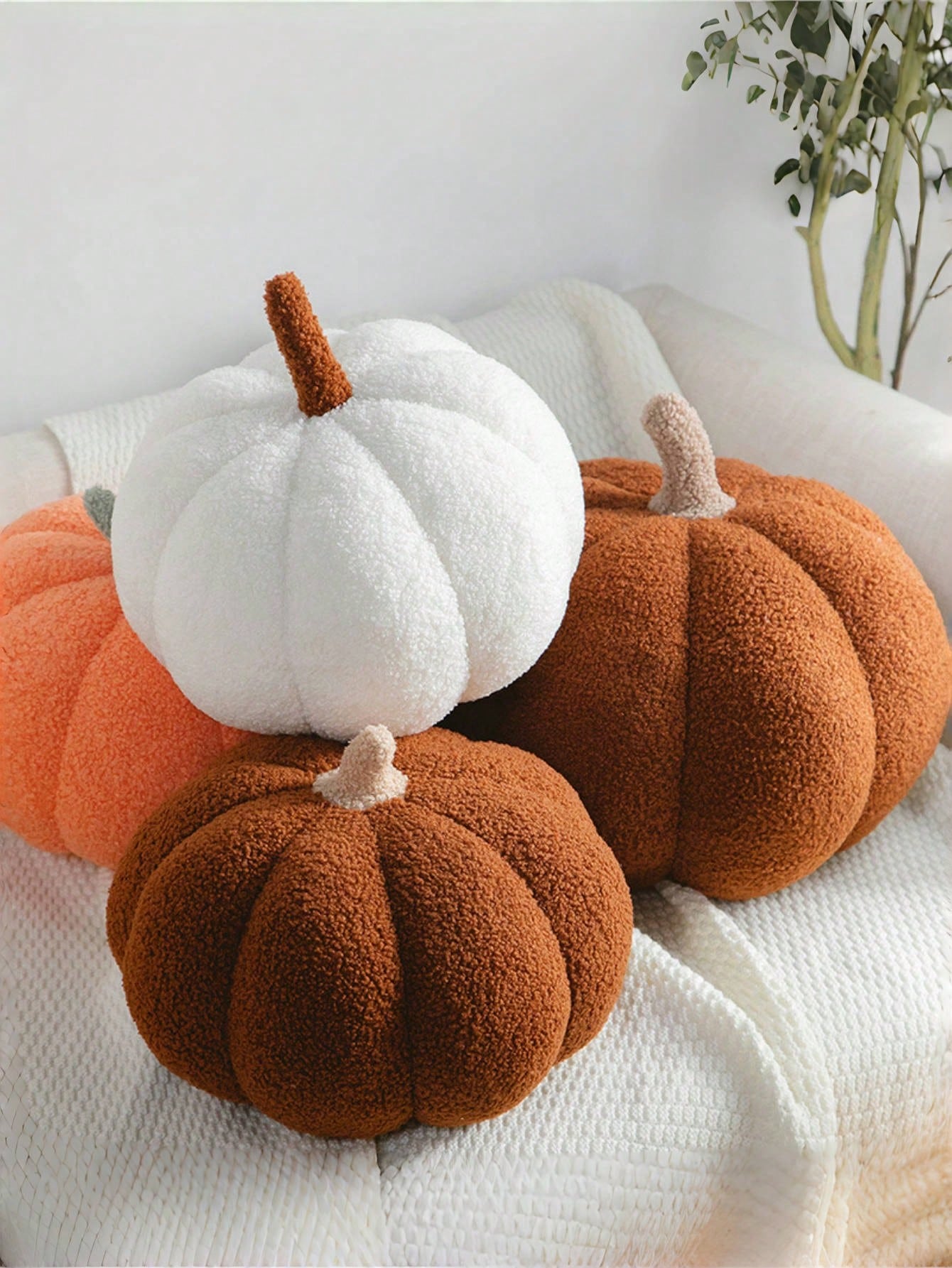 Pumpkin Pillow, Soft And Adorable Halloween Pumpkin Decorative Pillow, Perfect For Adding A Festive Touch To Your Home Decor. Ideal For Use In Bedrooms Or On Sofa Cushions, This Pumpkin Pillow Makes A