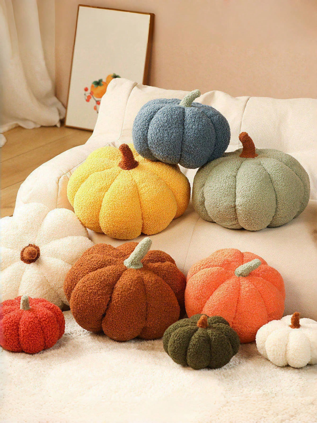 Pumpkin Pillow, Soft And Adorable Halloween Pumpkin Decorative Pillow, Perfect For Adding A Festive Touch To Your Home Decor. Ideal For Use In Bedrooms Or On Sofa Cushions, This Pumpkin Pillow Makes A