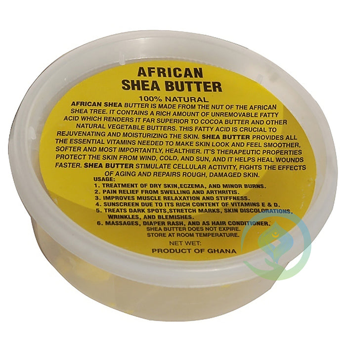 Pure Natural Yellow Shea Butter 1/2 lb (8 oz)