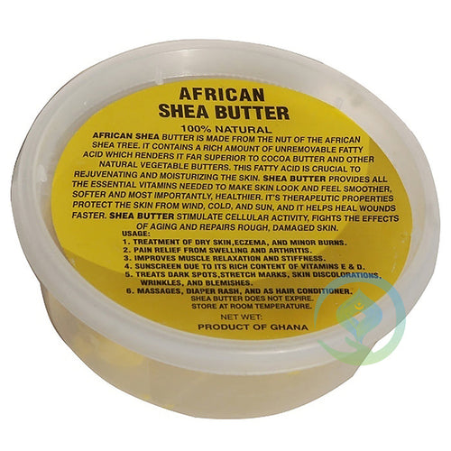 Pure Natural Yellow Shea Butter 1/2 lb (8 oz)