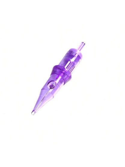 Purple Tattoo Cartridges 50pcs/Box RL RS RM M1 Size Professional Disposable Purple Needle Permanent Eyebrow Lip Makeup Needles For Tattoo Machine Pen