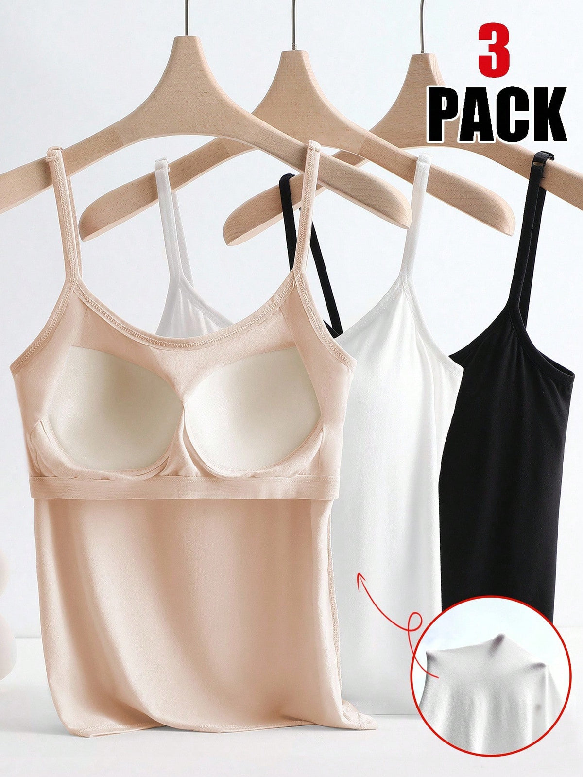 Qadelle Women's Solid Color Simple Daily Tank Top