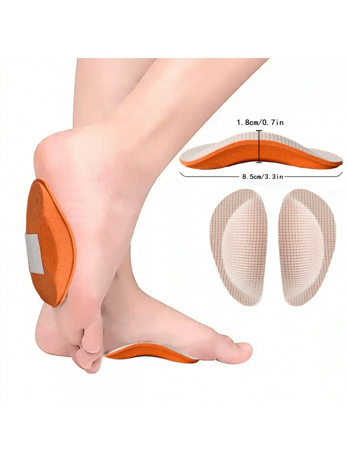 QKC 1 Pair EVA Insoles With Arch Support, Non-Slip Cushion, Comfortable Sports Insoles, Shoe Accessories For Sneakers, Snow Boots, Casual Shoes, Women Men Shoes
