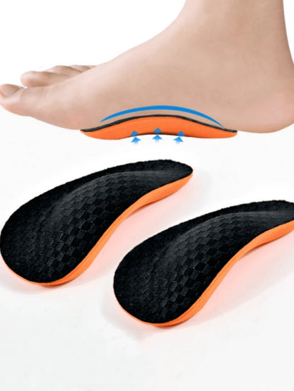 QKC 1 Pair EVA Insoles With Arch Support, Non-Slip Cushion, Comfortable Sports Insoles, Shoe Accessories For Sneakers, Snow Boots, Casual Shoes, Women Men Shoes