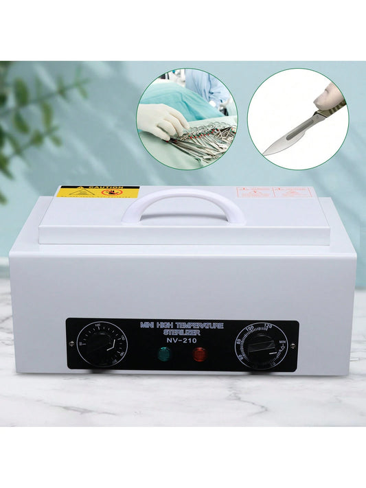 Rainaut 110V 300W Dry Heat Sterilizer Cabinet Autoclave Magnifier Tattoo Disinfect Salon Machine High-Temperature Disinfection Box, Metal Cleaning Box, Sterilizer Box 31*20.5*17.5cm/12.2*8.07*6.89in