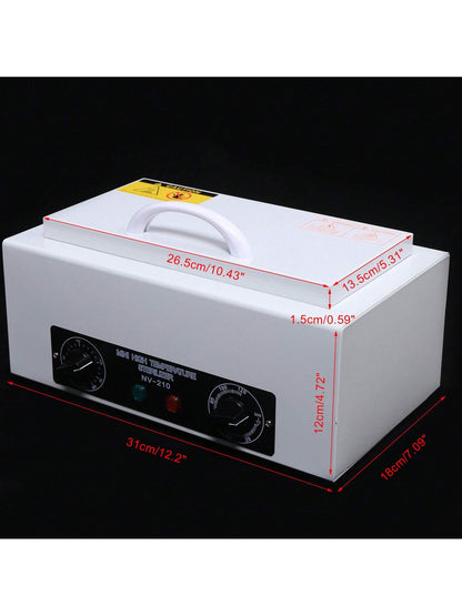 Rainaut 110V 300W Dry Heat Sterilizer Cabinet Autoclave Magnifier Tattoo Disinfect Salon Machine High-Temperature Disinfection Box, Metal Cleaning Box, Sterilizer Box 31*20.5*17.5cm/12.2*8.07*6.89in