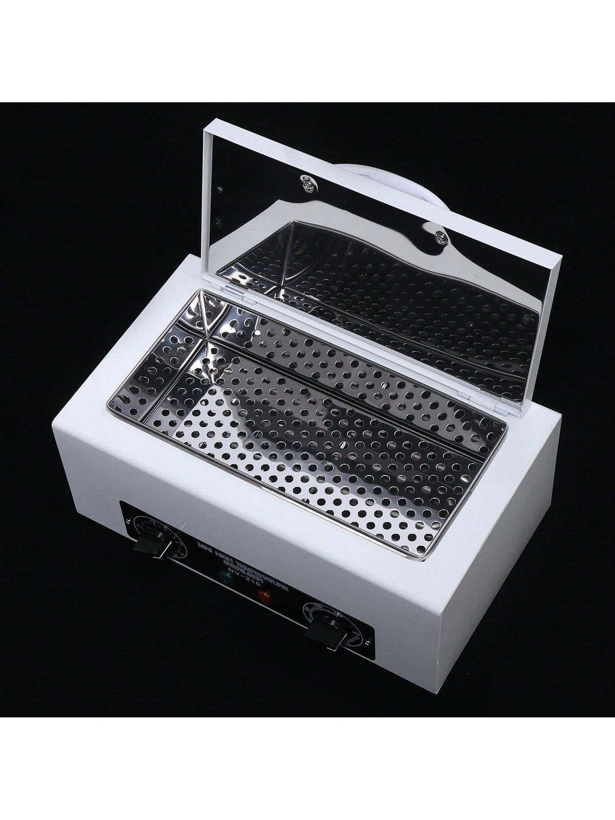 Rainaut 110V 300W Dry Heat Sterilizer Cabinet Autoclave Magnifier Tattoo Disinfect Salon Machine High-Temperature Disinfection Box, Metal Cleaning Box, Sterilizer Box 31*20.5*17.5cm/12.2*8.07*6.89in