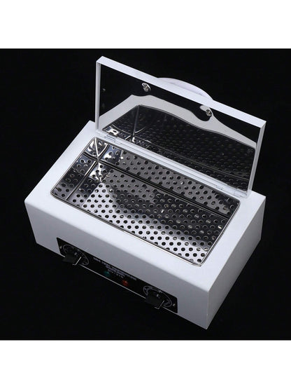 Rainaut 110V 300W Dry Heat Sterilizer Cabinet Autoclave Magnifier Tattoo Disinfect Salon Machine High-Temperature Disinfection Box, Metal Cleaning Box, Sterilizer Box 31*20.5*17.5cm/12.2*8.07*6.89in