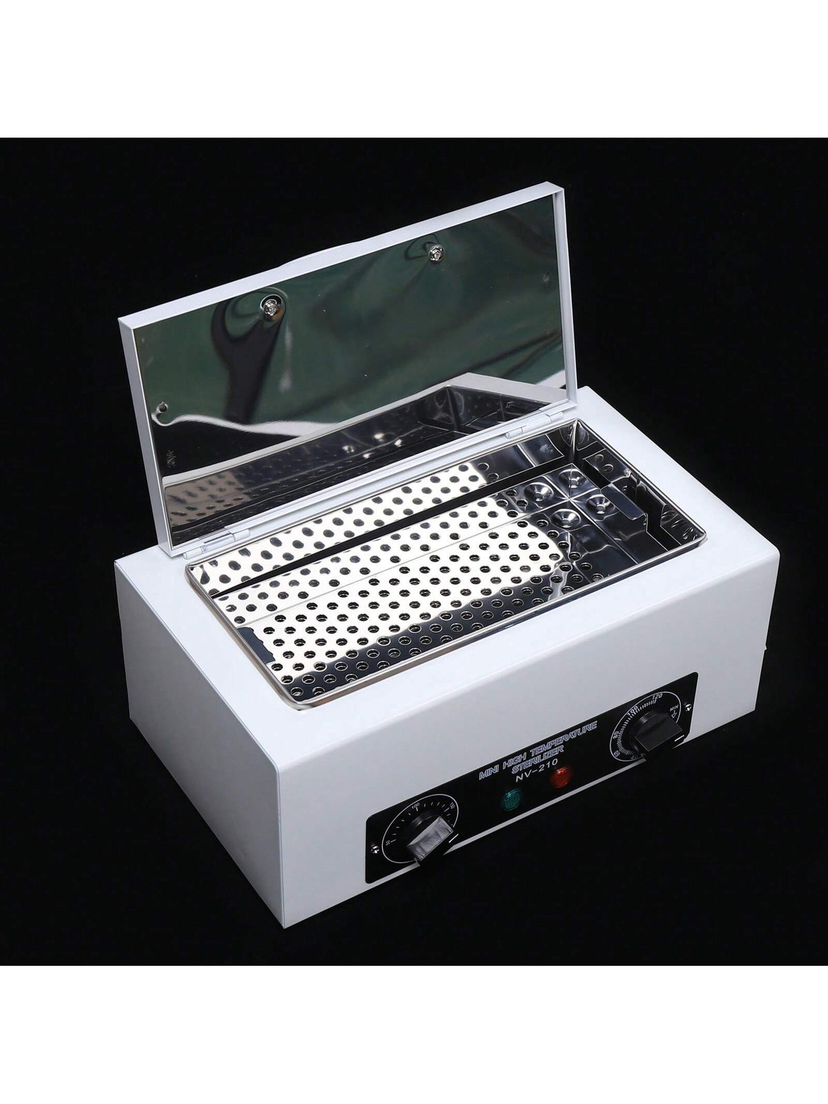 Rainaut 110V 300W Dry Heat Sterilizer Cabinet Autoclave Magnifier Tattoo Disinfect Salon Machine High-Temperature Disinfection Box, Metal Cleaning Box, Sterilizer Box 31*20.5*17.5cm/12.2*8.07*6.89in
