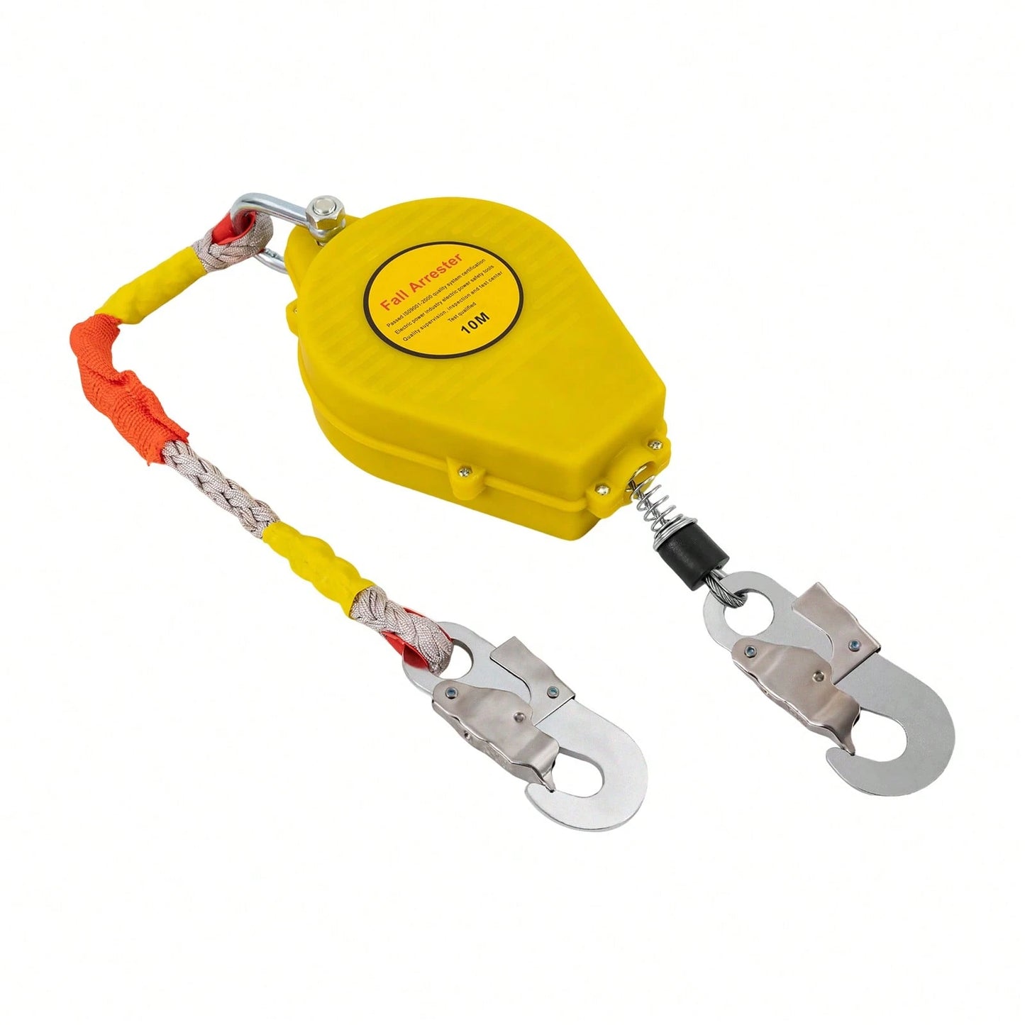 Rainaut Retractable Safety Line, 330 Lb Fall Protection Rope, Fall Protection Equipment With Retractable Safety Harness For Working At Heights, Engineering And Construction, 33 Feet (10 M) Fall Arrest