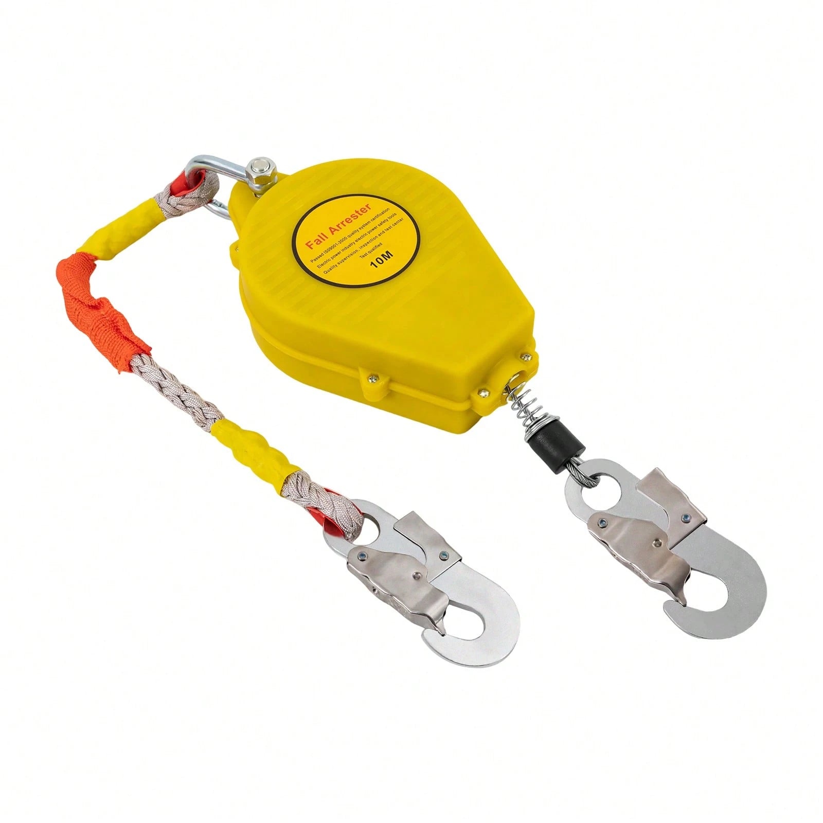 Rainaut Retractable Safety Line, 330 Lb Fall Protection Rope, Fall Protection Equipment With Retractable Safety Harness For Working At Heights, Engineering And Construction, 33 Feet (10 M) Fall Arrest