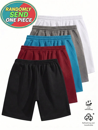 Randomly Sends 1 Pcs| 200gsm Men Polyester Shorts With IT'S ME Graphic Print- Shorts For Men, Joggers For Men, Y2K Aesthetic, Unisex