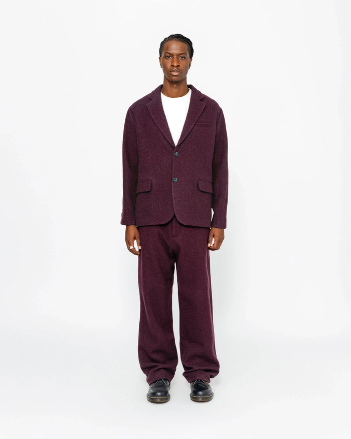 RELAXED TROUSER TEXTURED WOOL - Four Street