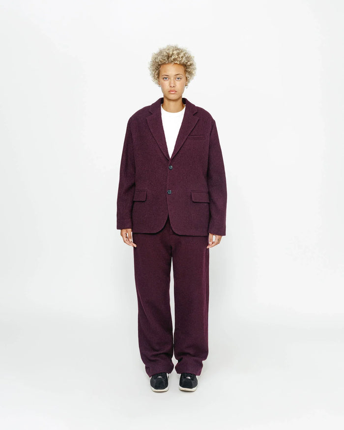 RELAXED TROUSER TEXTURED WOOL - Four Street