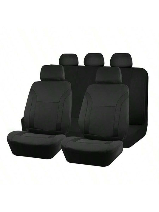REMAX 9pcs Car Seat Covers Set Mesh Fabric With Airbag Universal Fit For Van Truck Car Suv Seat Cushion Auto Accessories New Design