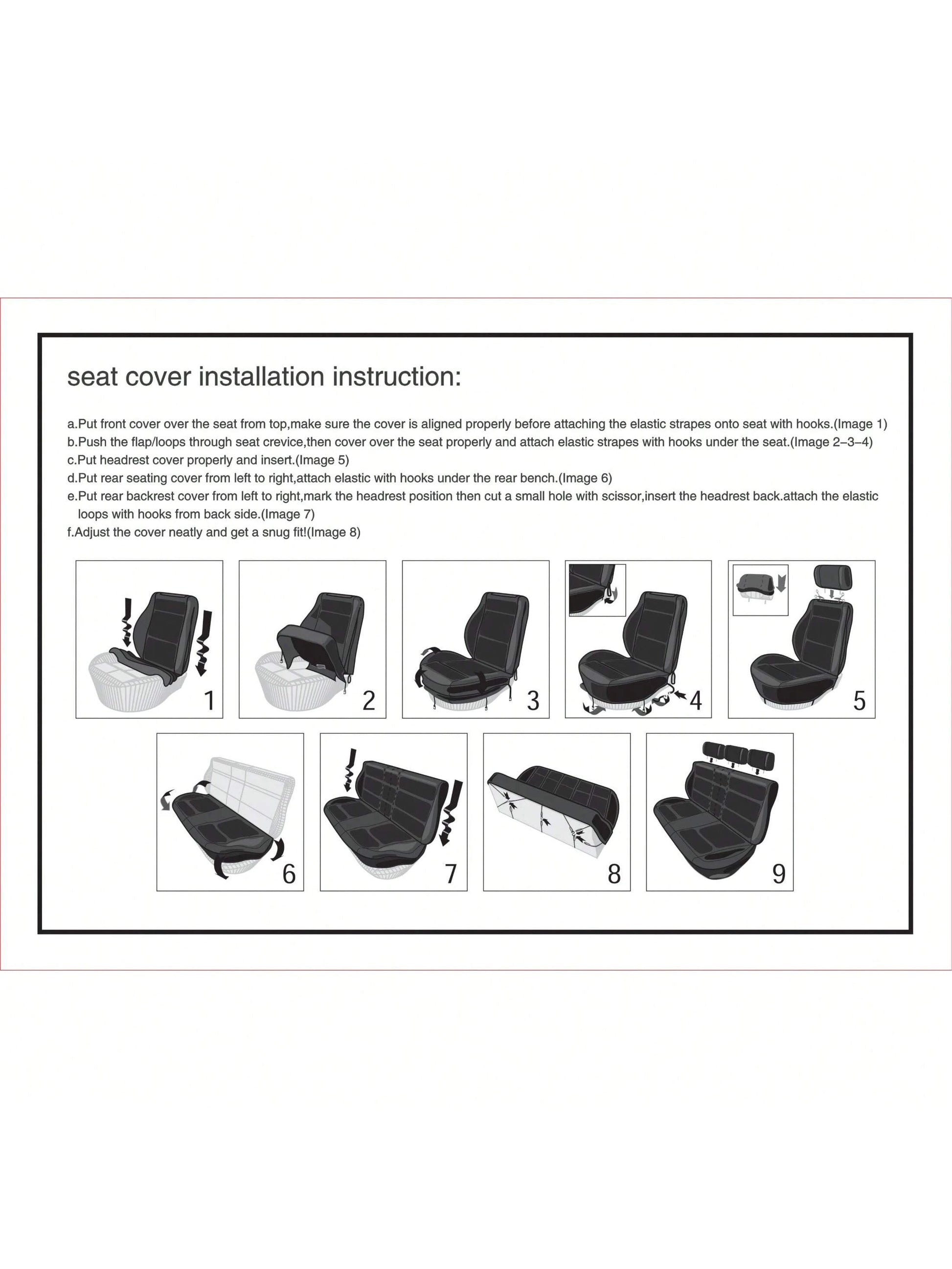 REMAX 9pcs Car Seat Covers Set Mesh Fabric With Airbag Universal Fit For Van Truck Car Suv Seat Cushion Auto Accessories New Design