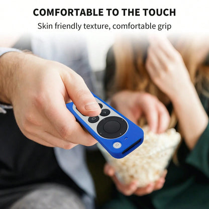 Replacement Silicone Case Cover For Apple TV 4K- 3rd Gen Remote, New 4K 2021-2024 Series 6th Gen/6th Generation Control, Easy To Find With Lanyard