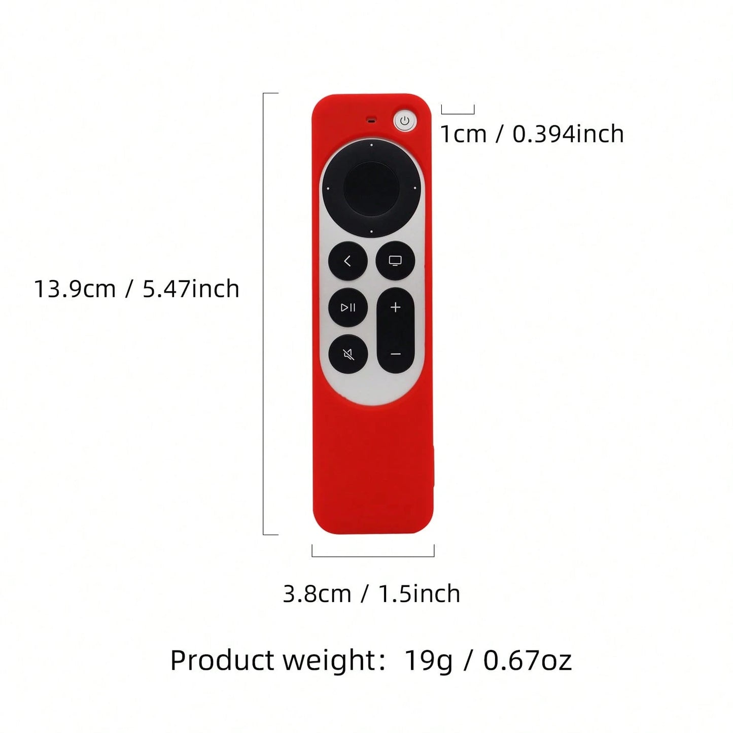 Replacement Silicone Case Cover For Apple TV 4K- 3rd Gen Remote, New 4K 2021-2024 Series 6th Gen/6th Generation Control, Easy To Find With Lanyard