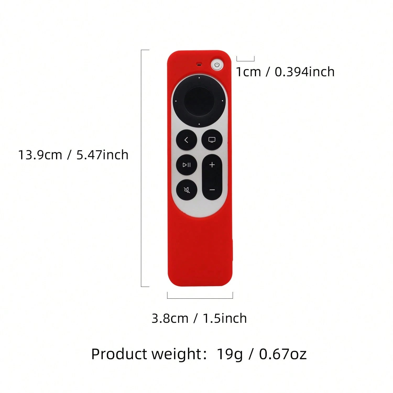Replacement Silicone Case Cover For Apple TV 4K- 3rd Gen Remote, New 4K 2021-2024 Series 6th Gen/6th Generation Control, Easy To Find With Lanyard