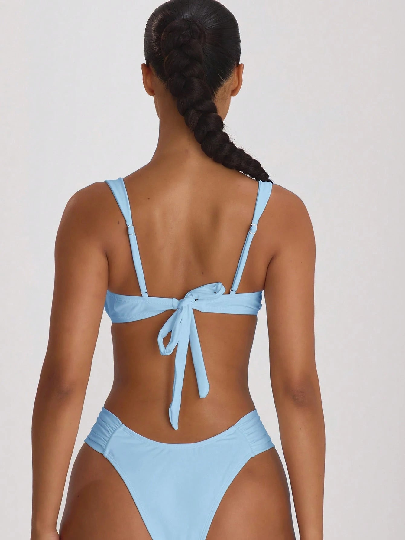 Resort Underwired Ruched Cup Bikini Top Swim Vacation Holiday Summer Travel Beachwear Basics Hen Do Wedding Bridal Bachelorette Resort Core