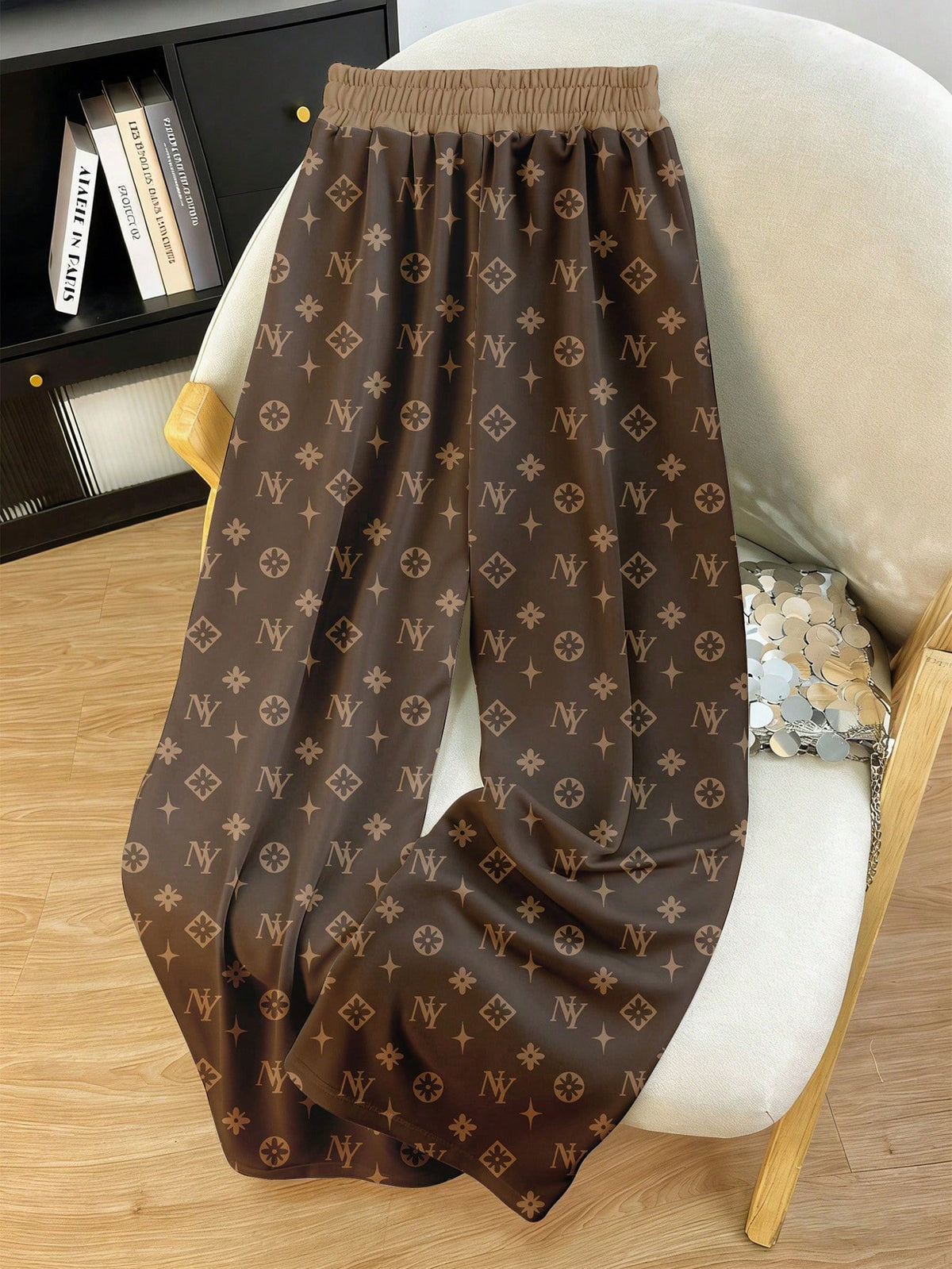 Resyla Fall Women's Minimalist Printed Casual Trousers