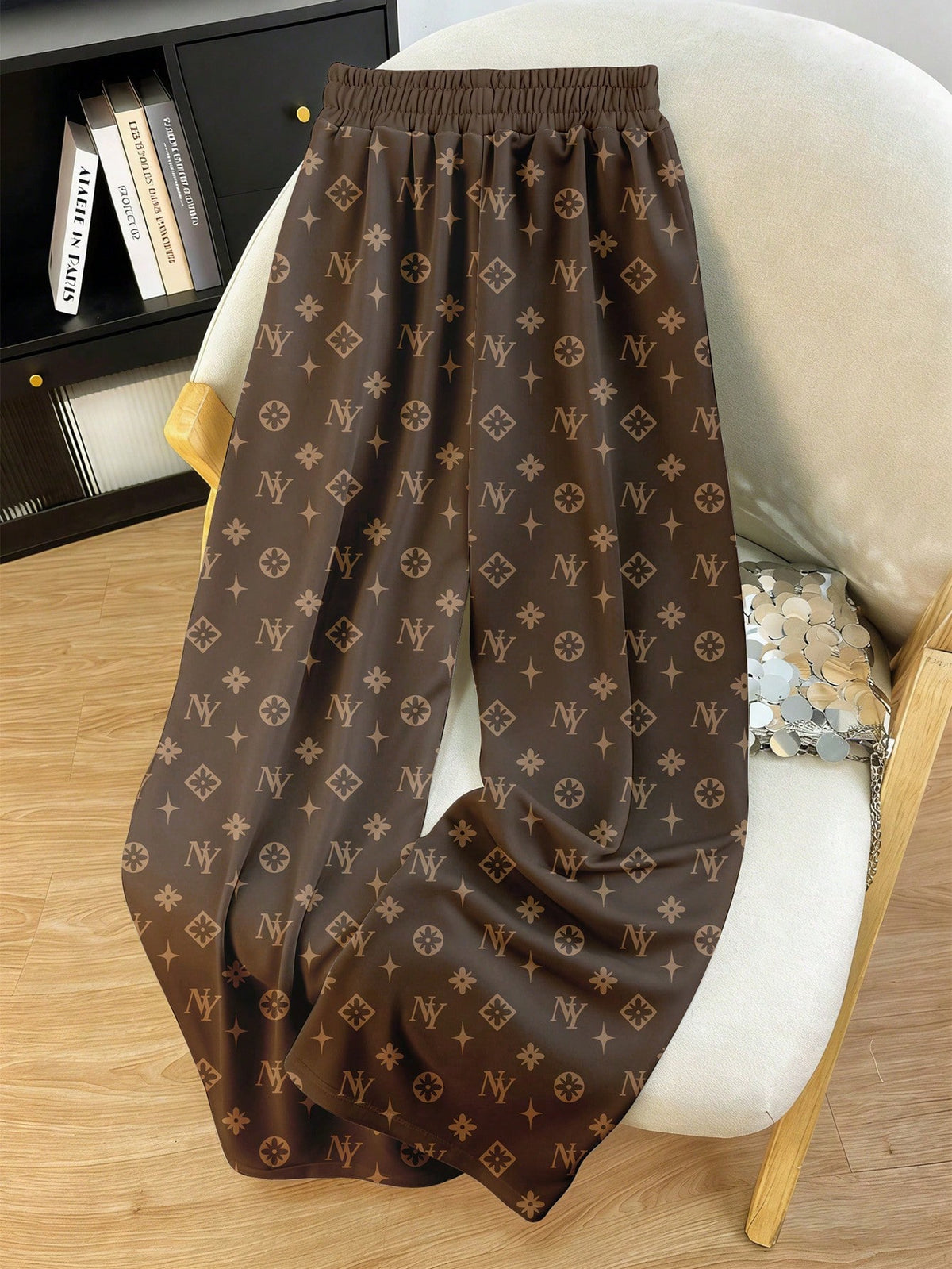Resyla Fall Women's Minimalist Printed Casual Trousers