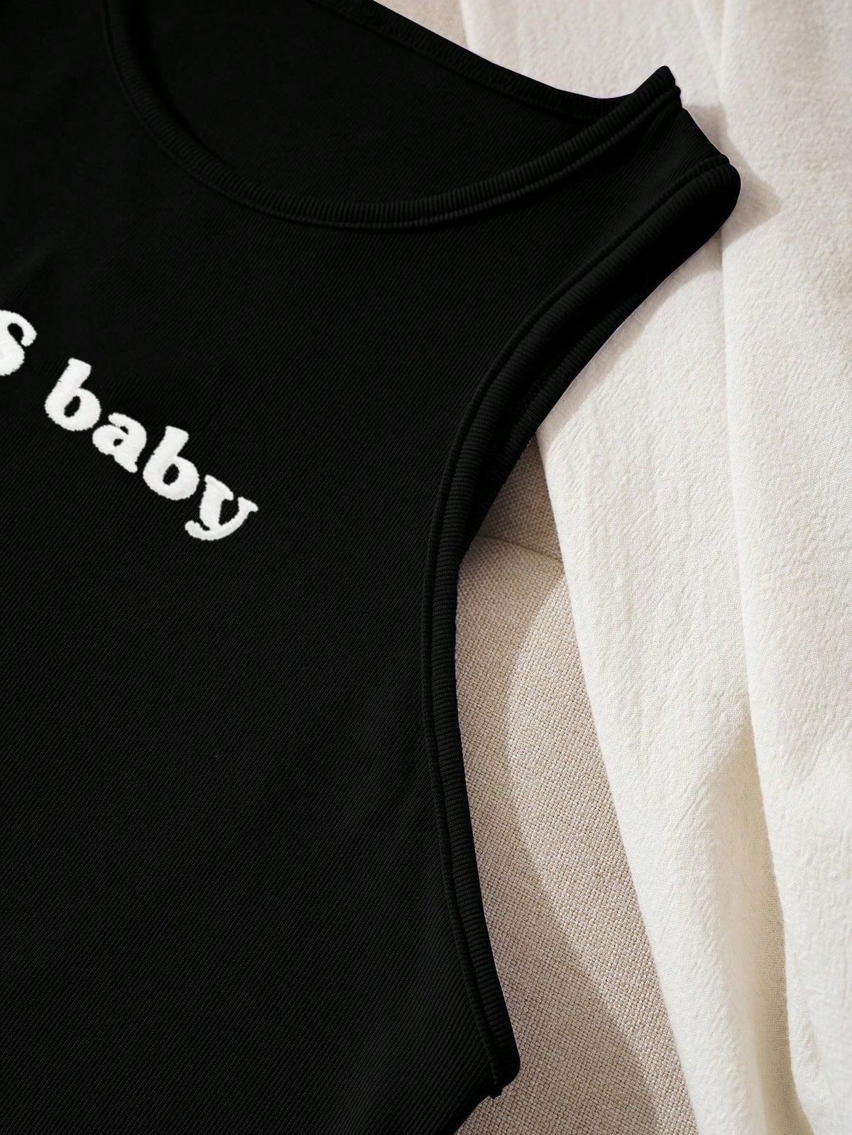 Resyla Round Neck Women's Letter Print Tank Top 90'S Baby Graphic Tees Women Tops