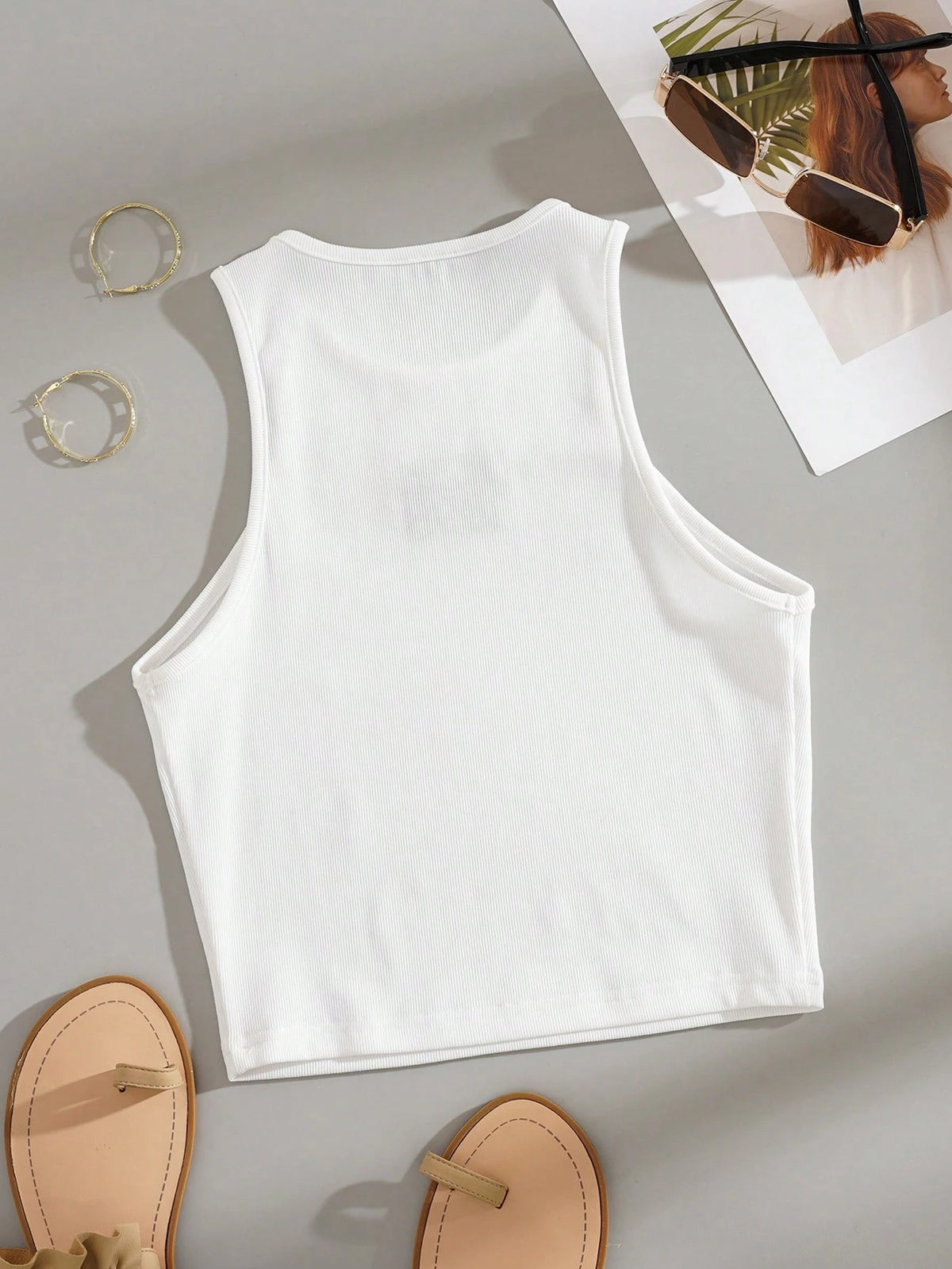 Resyla Round Neck Women's Letter Print Tank Top 90'S Baby Graphic Tees Women Tops