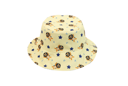 Reversible Baby & Kids Patterned Sun Hat - Animal Superhero