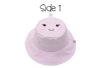 Reversible Baby & Kids Sun Hat - Narwhal & Starfish