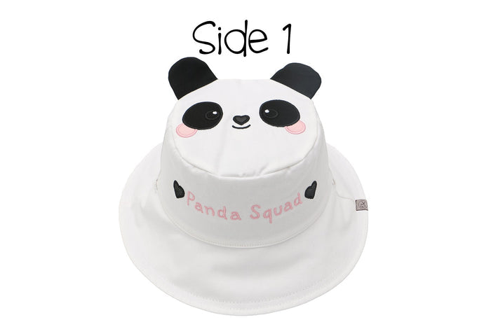 Reversible Baby & Kids Sun Hat - Panda & Koala