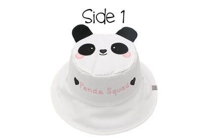 Reversible Baby & Kids Sun Hat - Panda & Koala