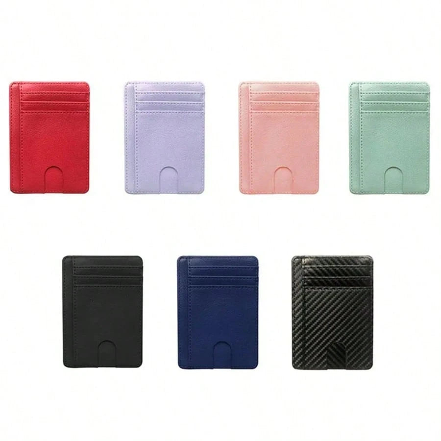 RFID Blocking Card Holder, PU Leather ID Card Case, Slim Multi-Card Wallet, Portable & Fashionable Card Holder, Minimalist Wallet, Mini Wallet, Wallet, RFID Wallet, Card Holder