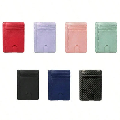 RFID Blocking Card Holder, PU Leather ID Card Case, Slim Multi-Card Wallet, Portable & Fashionable Card Holder, Minimalist Wallet, Mini Wallet, Wallet, RFID Wallet, Card Holder