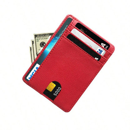 RFID Blocking Card Holder, PU Leather ID Card Case, Slim Multi-Card Wallet, Portable & Fashionable Card Holder, Minimalist Wallet, Mini Wallet, Wallet, RFID Wallet, Card Holder
